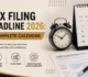 Tax Filing Deadline 2026: A Complete Calendar